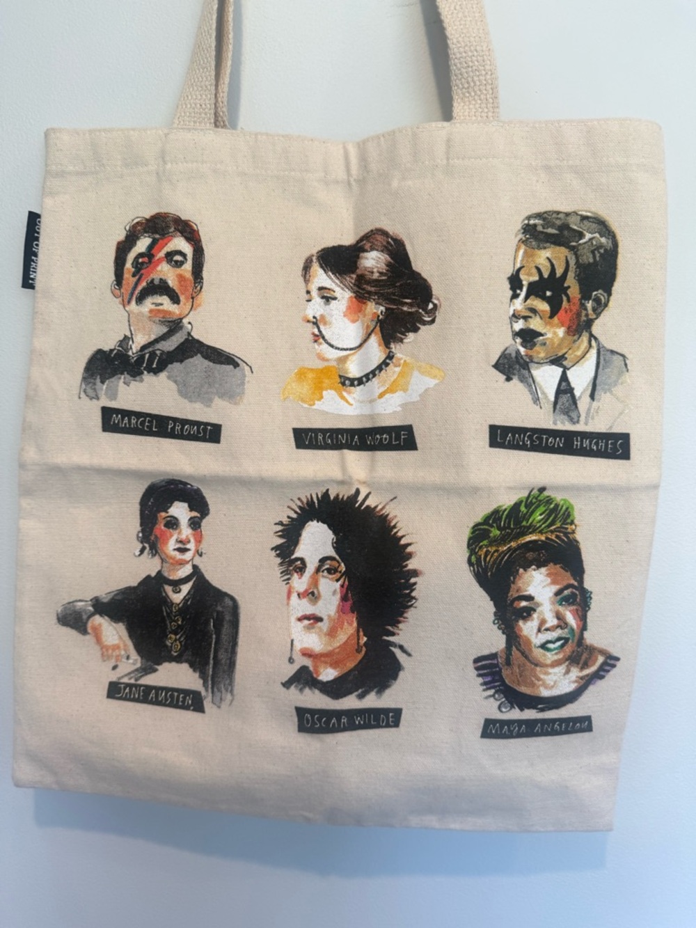 Punk Rock Authors Tote Bag by Out of Print - Picture 3 of 5